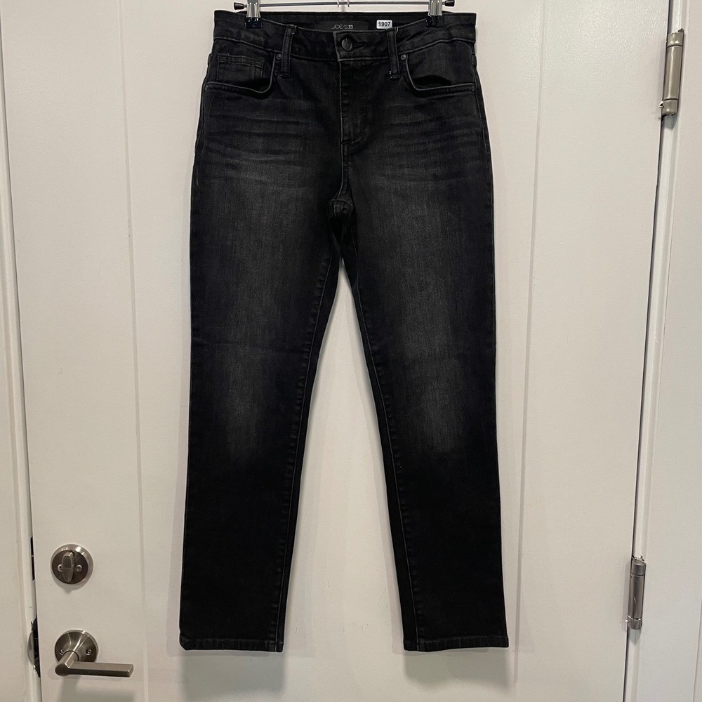 Joes Jeans Cigarette Leg Faded Black Denim Slim Fit Jeans RN149497 Size 27